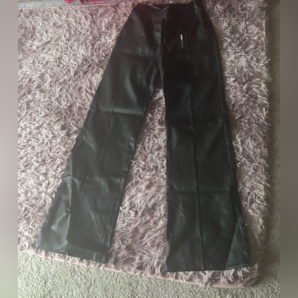 Fashion Nova Black Leather Pants